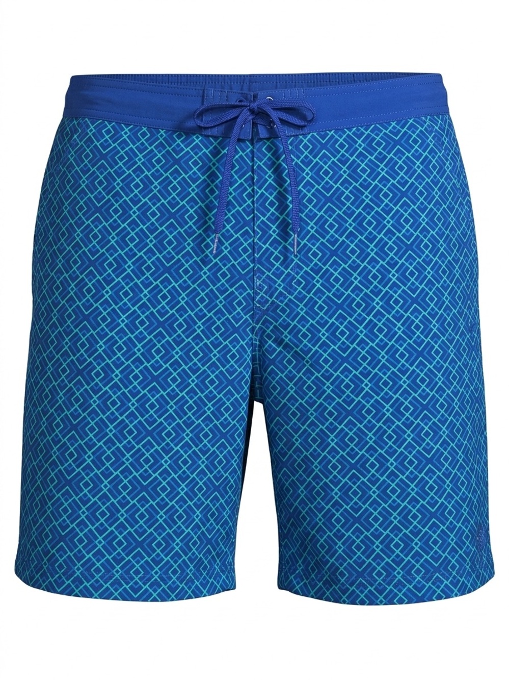 UV Skinz Men's Blue Geometric Swim Trunks with Drawstring size Medium